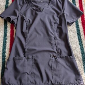 Cherokee Infinity Grey Scrub Set - Women's XXS Top And XS Pants